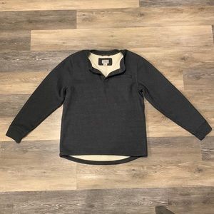 LL Bean Mens Katahdin Iron Works Bonded Waffle Fleece Henley